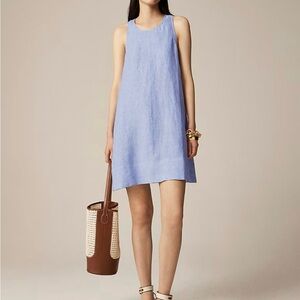 J. Crew Light Blue Sleeveless Mini Dress